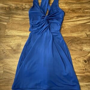 Lucy in the Sky Royal Blue Backless Dress